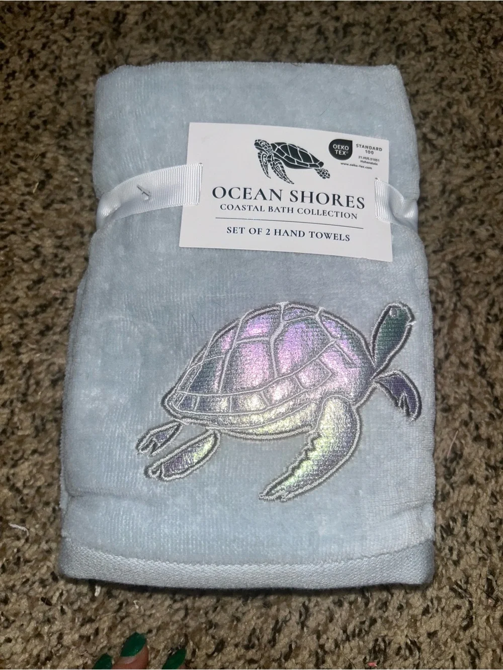Sea Turtle Hand Towel Set